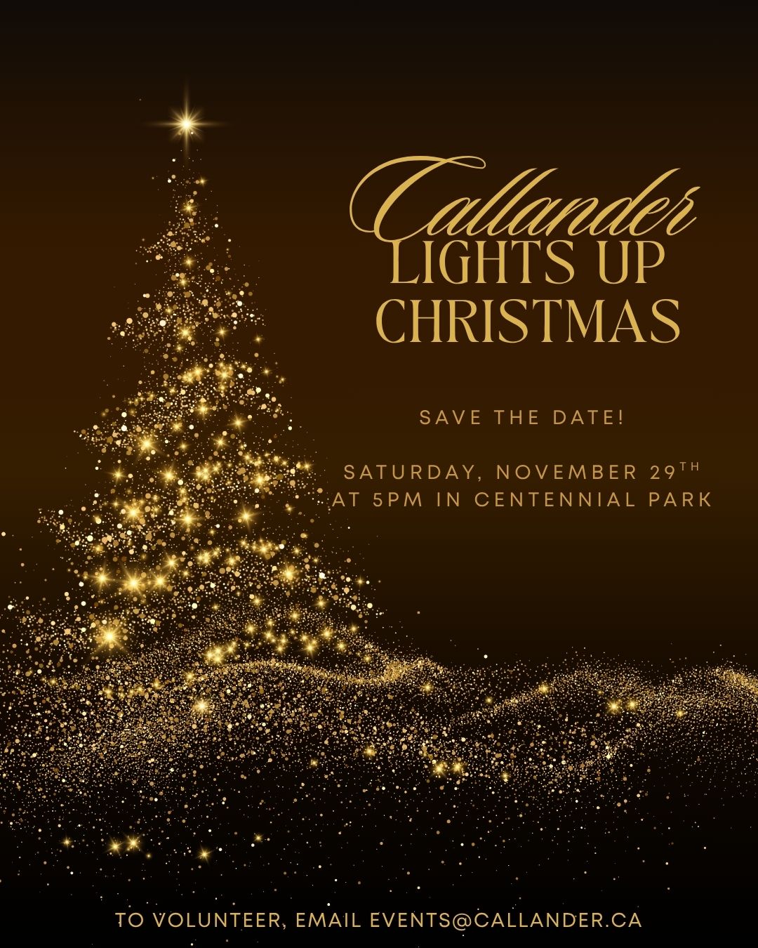 Callander Lights Up Christmas - Nov 29th!